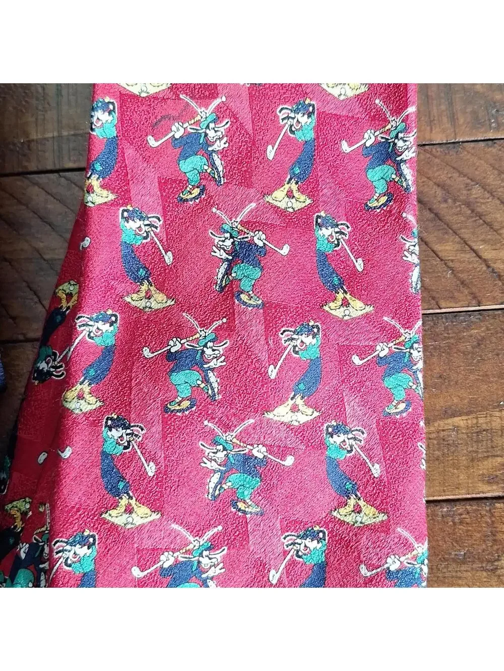 Vintage Disney Mickey Co. Golfing Goofy Golf Tie Lot (2)